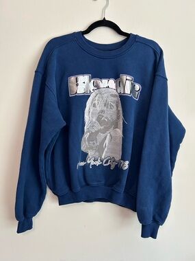 Rare Find Free People Blondie x People of Leisure Graphic Crew pullover size M